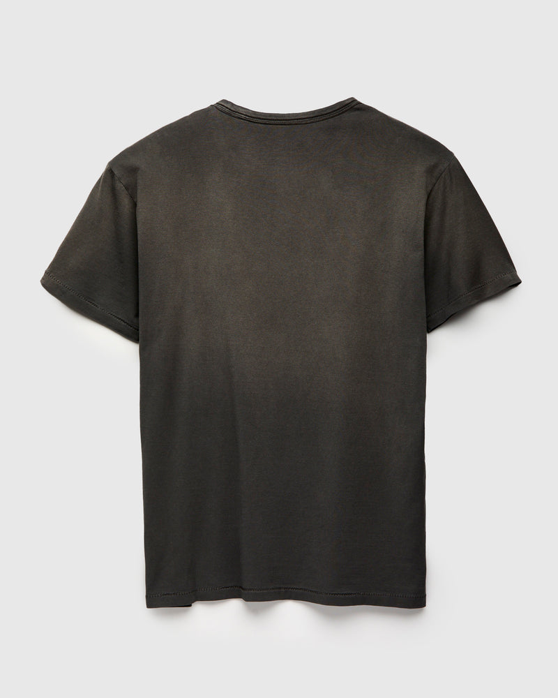 Vintage Knit T-Shirt in Squire Brown Black