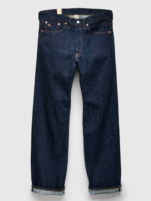 "East-West" 16oz Rinsed Selvedge Denim - Vintage 5-Pocket Full Straight Fit