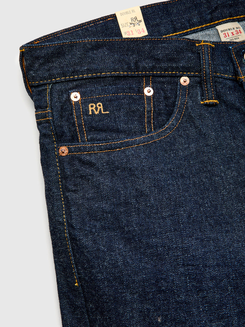 "East-West" 16oz Rinsed Selvedge Denim - Vintage 5-Pocket Full Straight Fit