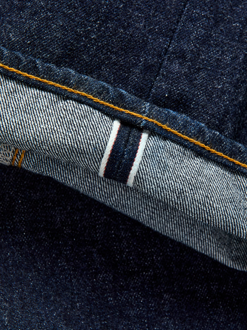 "East-West" 16oz Rinsed Selvedge Denim - Vintage 5-Pocket Full Straight Fit
