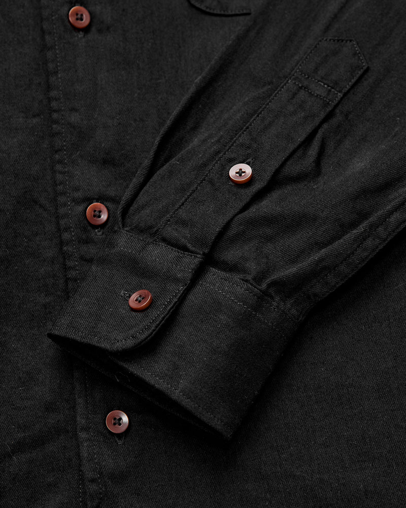 6oz Twill Workshirt in Black