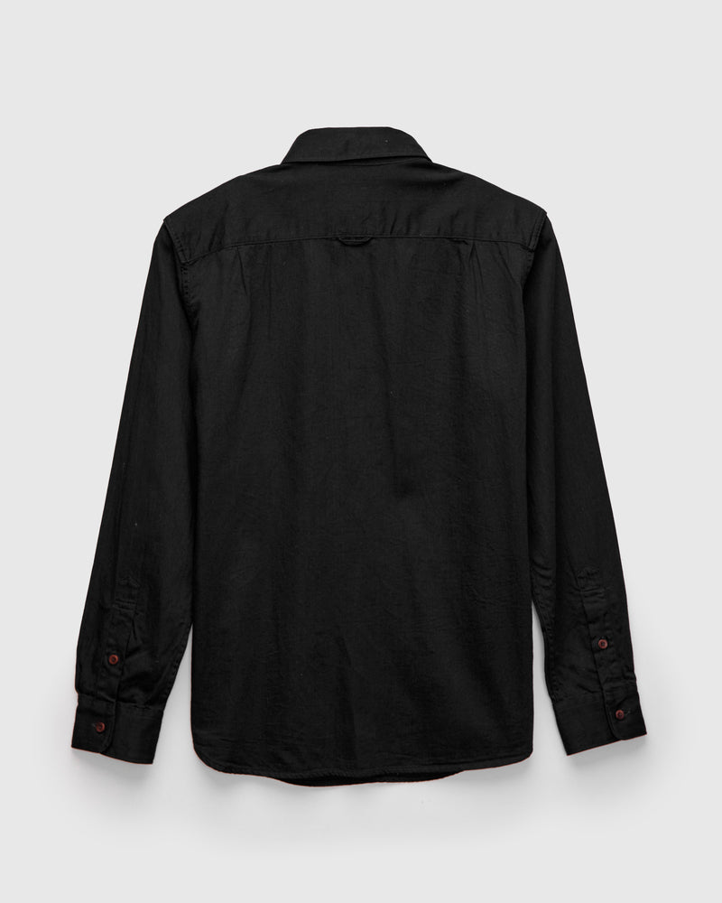6oz Twill Workshirt in Black