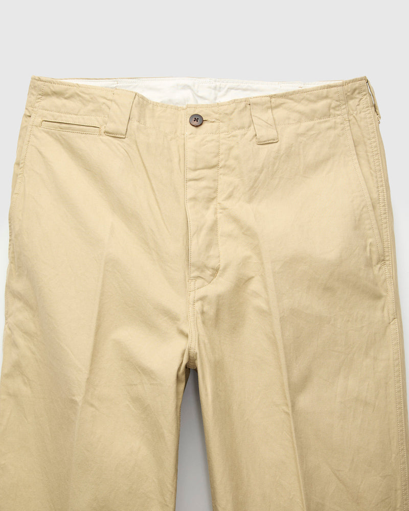Wide Chino Pants in Beige