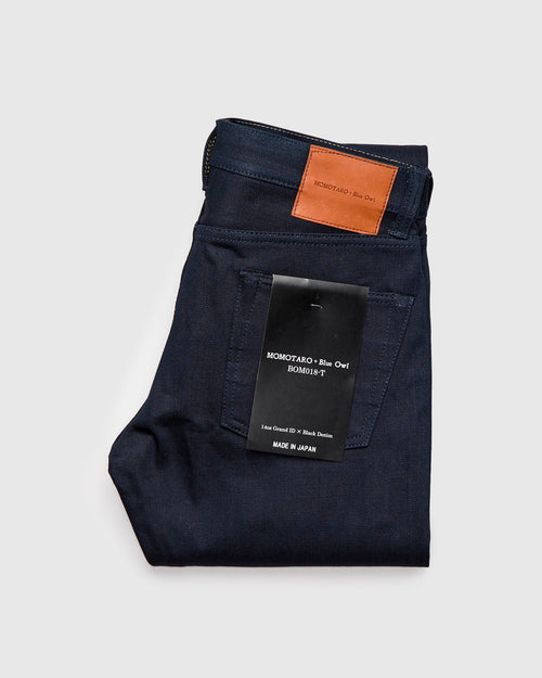 BOM018-T "Grand Indigo – Midnight Edition" 14oz Selvedge Denim - Tight Tapered Fit