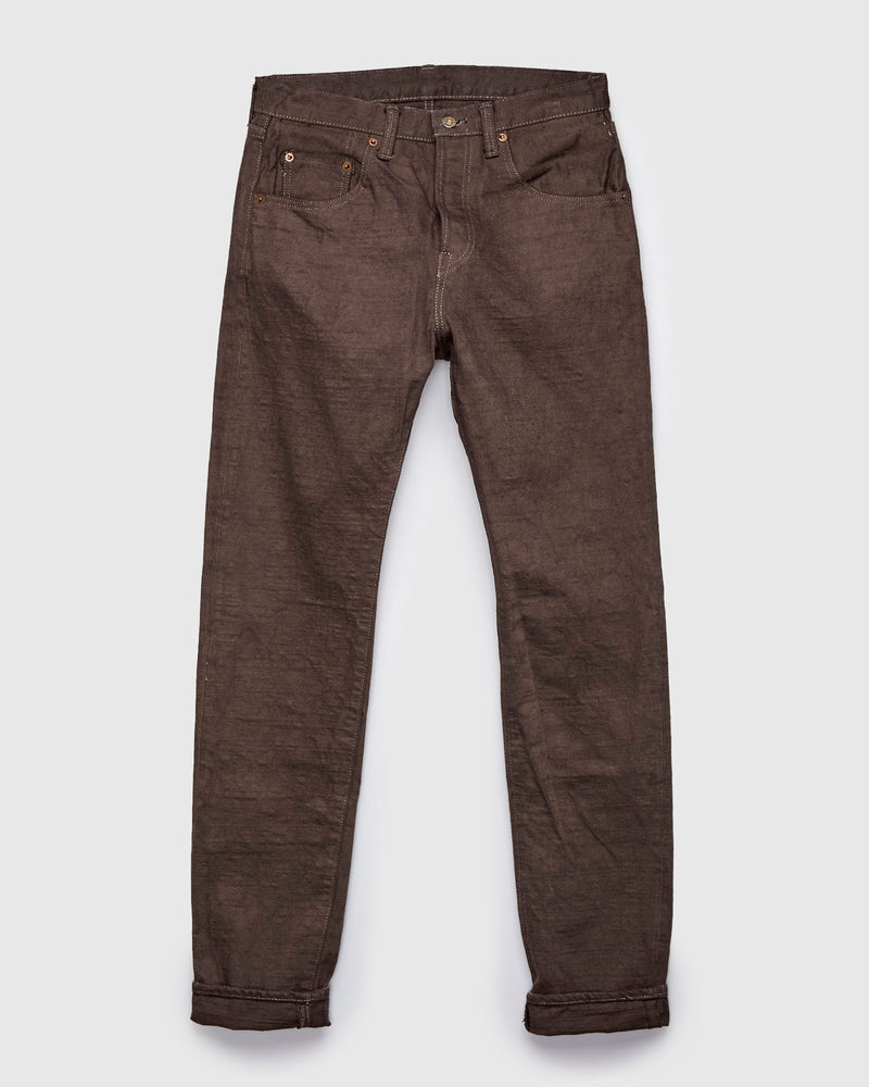 BOS211XX-KU "Shizen" 18oz Kuri Chestnut Selvedge Denim - Relaxed Tapered Fit