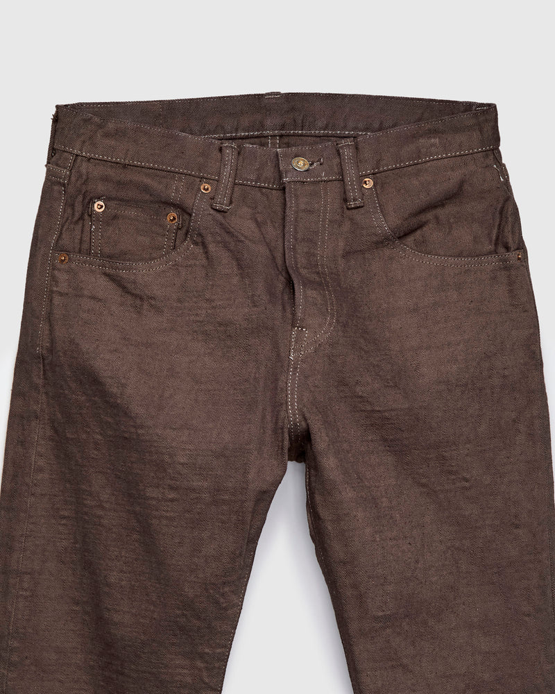 BOS211XX-KU "Shizen" 18oz Kuri Chestnut Selvedge Denim - Relaxed Tapered Fit
