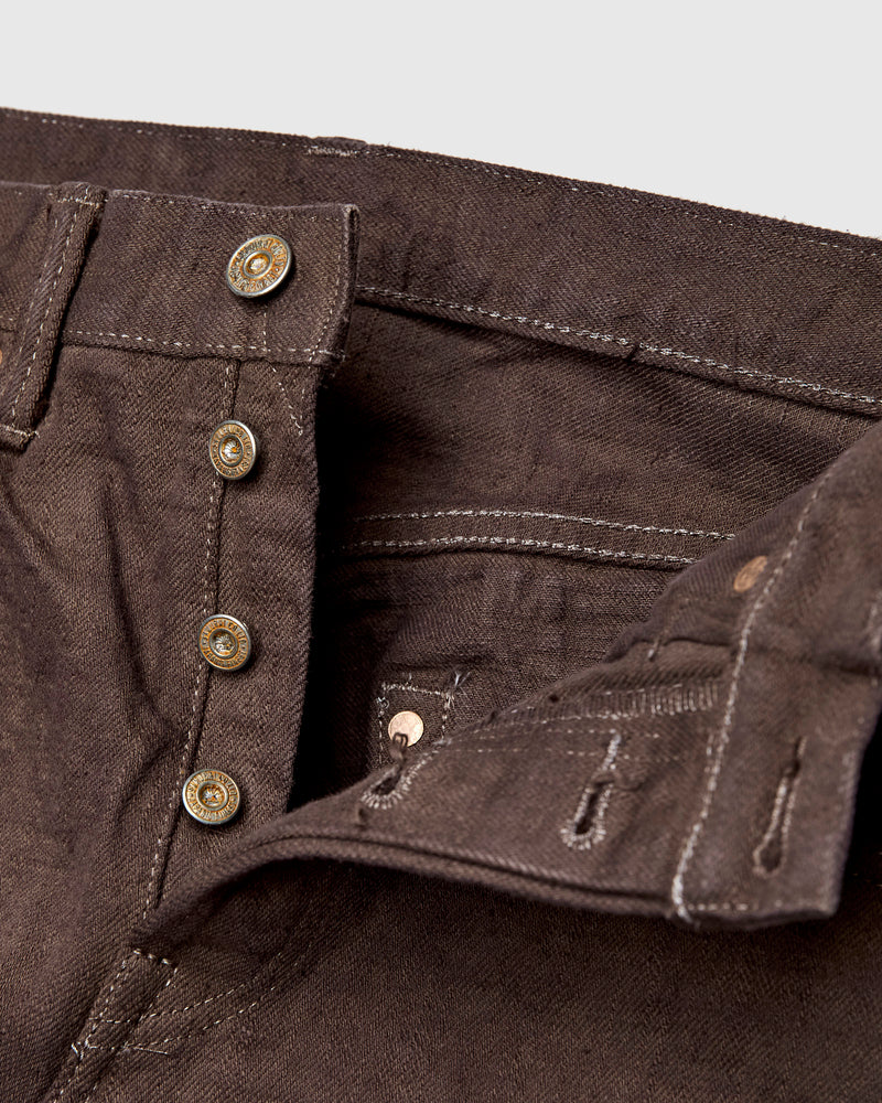 BOS211XX-KU "Shizen" 18oz Kuri Chestnut Selvedge Denim - Relaxed Tapered Fit
