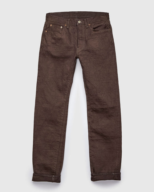 BOS710XX-KU "Shizen" 18oz Kuri Chestnut Selvedge Denim - Slim Straight Fit
