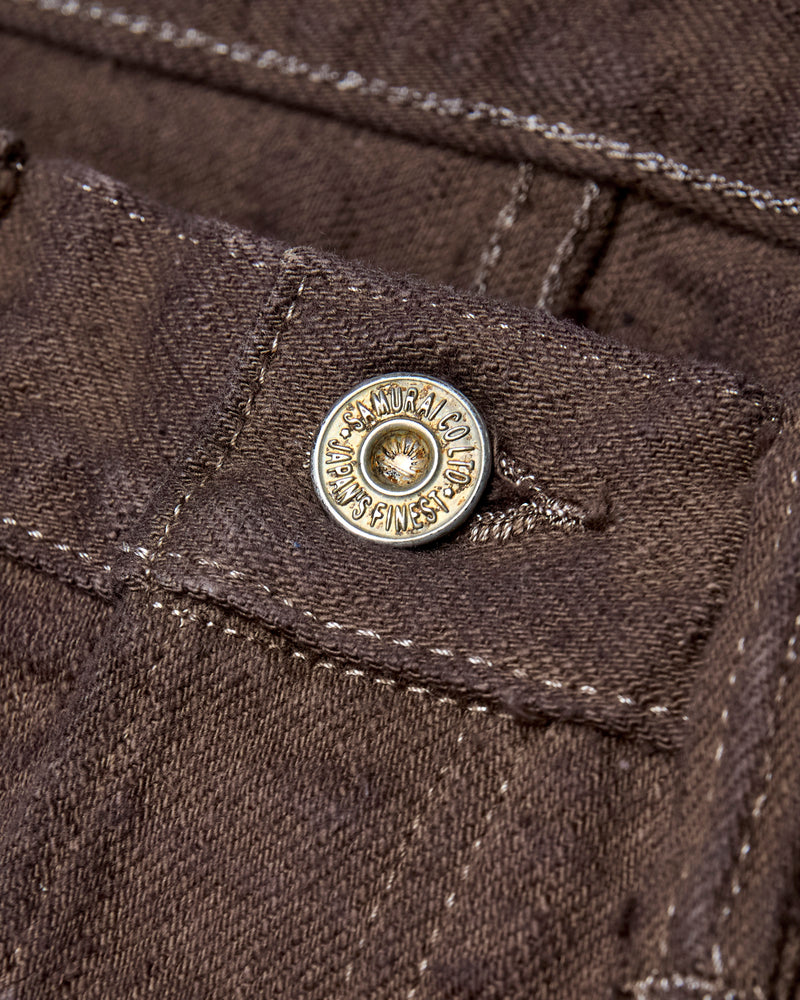BOS710XX-KU "Shizen" 18oz Kuri Chestnut Selvedge Denim - Slim Straight Fit