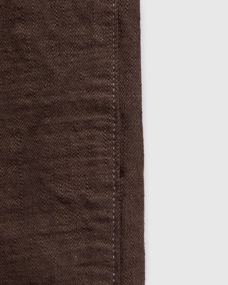 BOS710XX-KU "Shizen" 18oz Kuri Chestnut Selvedge Denim - Slim Straight Fit