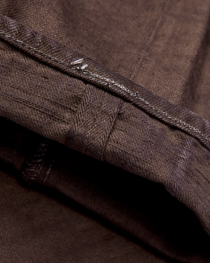 BOS710XX-KU "Shizen" 18oz Kuri Chestnut Selvedge Denim - Slim Straight Fit
