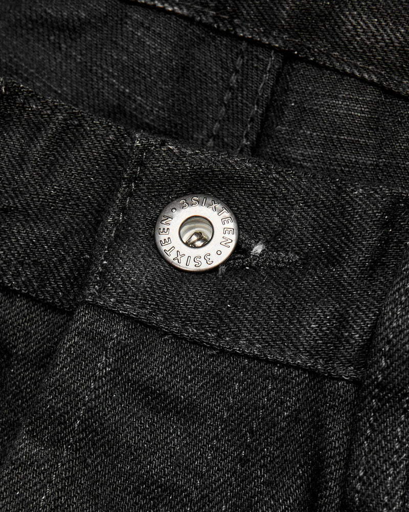 CS-220xk "Black Kibata" 13.25oz Rinsed Selvedge Denim - Classic Straight Fit
