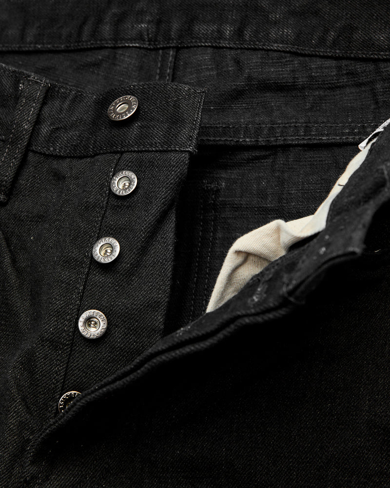 CS-220xk "Black Kibata" 13.25oz Rinsed Selvedge Denim - Classic Straight Fit
