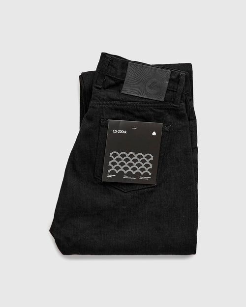 CS-220xk "Black Kibata" 13.25oz Rinsed Selvedge Denim - Classic Straight Fit