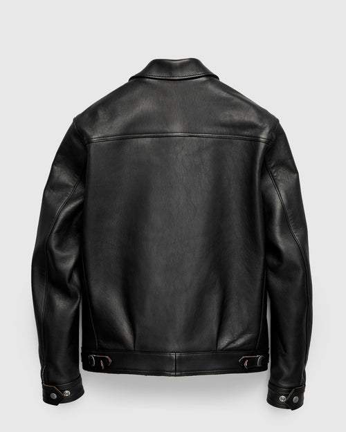 AD-00 Sheepskin Husky Jacket in Black Teacore
