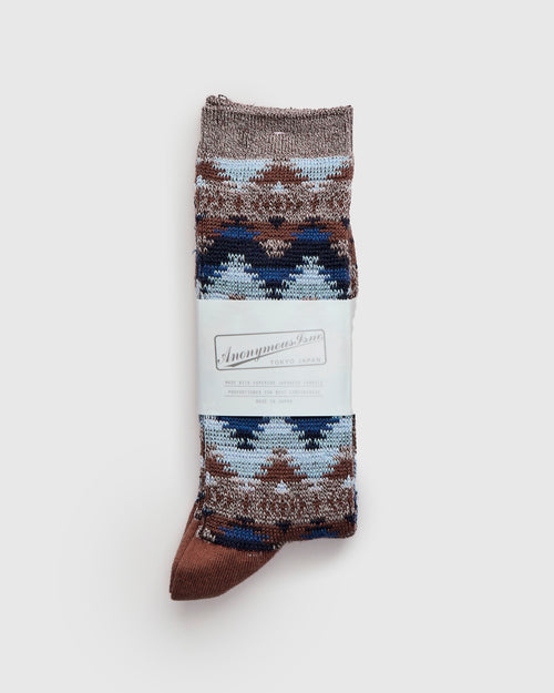 Apache Crew Sock in Brown