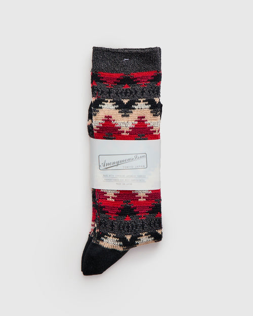 Apache Crew Sock in Charcoal