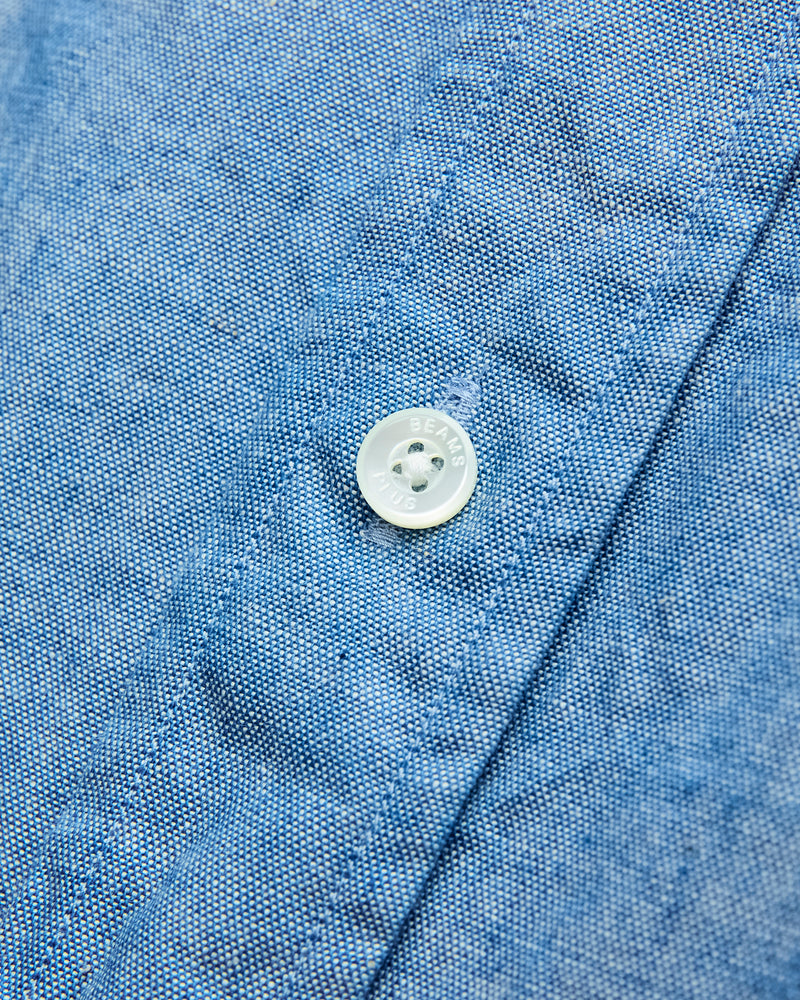 Chambray Button-Down Shirt in Blue
