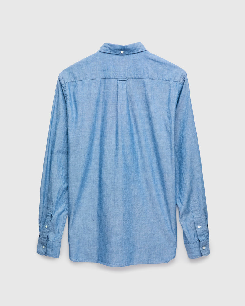 Chambray Button-Down Shirt in Blue