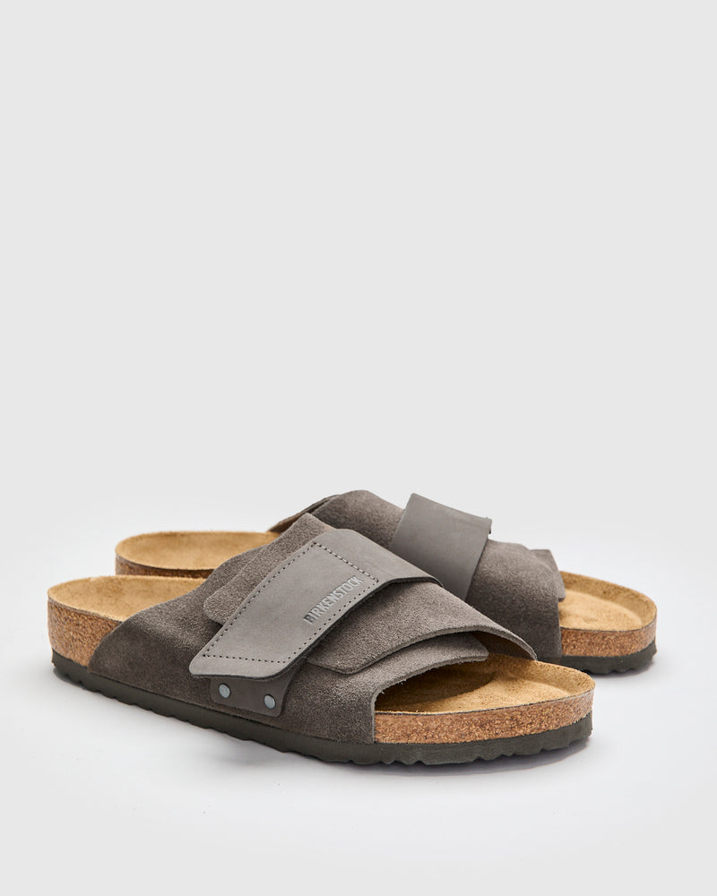 Kyoto Sandal in Concrete Grey Suede