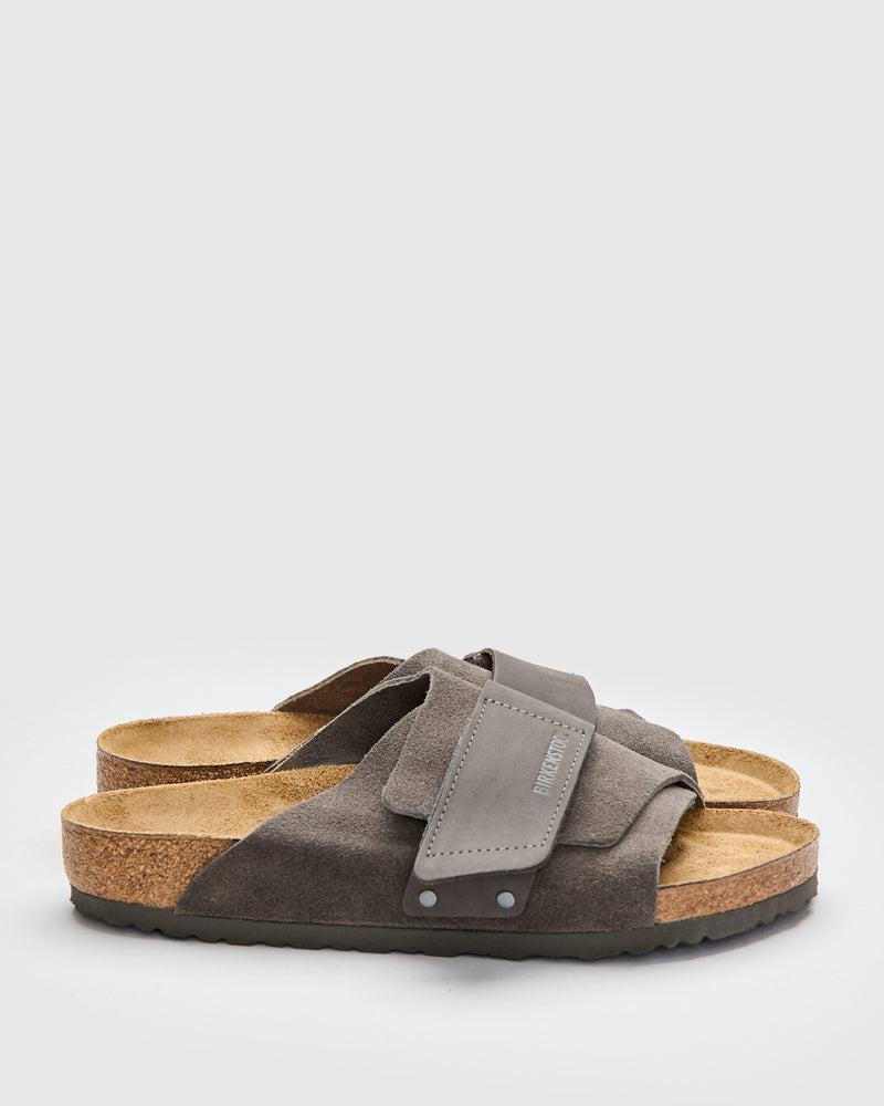 Kyoto Sandal in Concrete Grey Suede