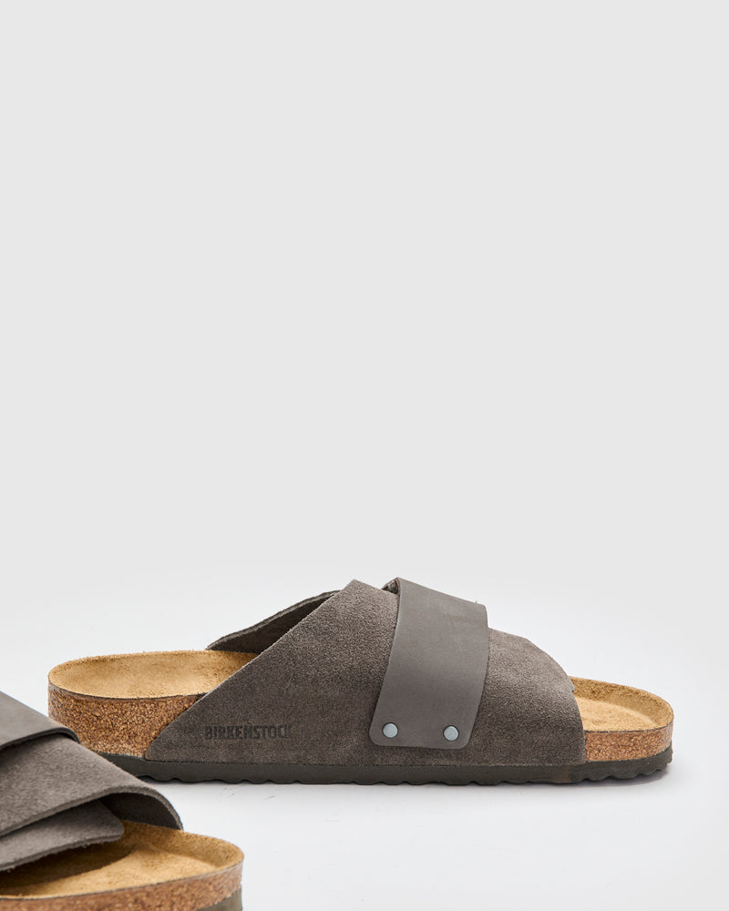 Kyoto Sandal in Concrete Grey Suede