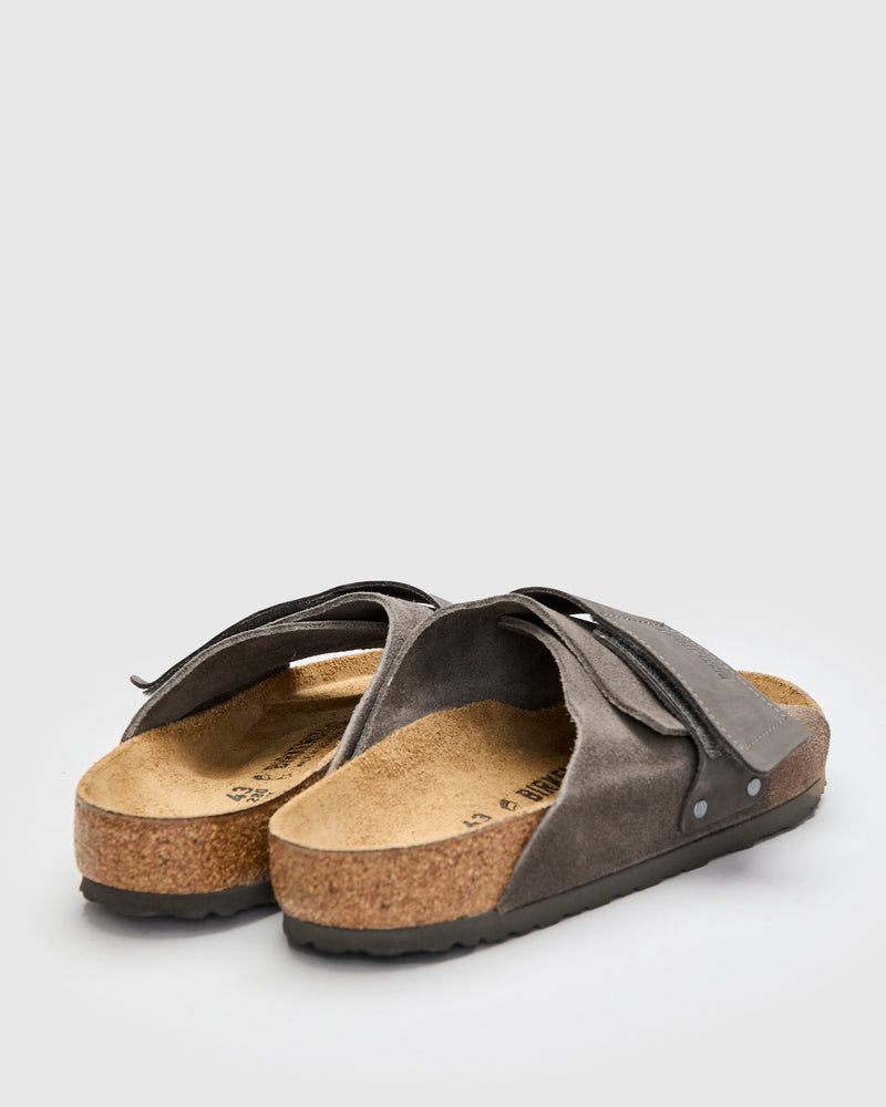 Kyoto Sandal in Concrete Grey Suede