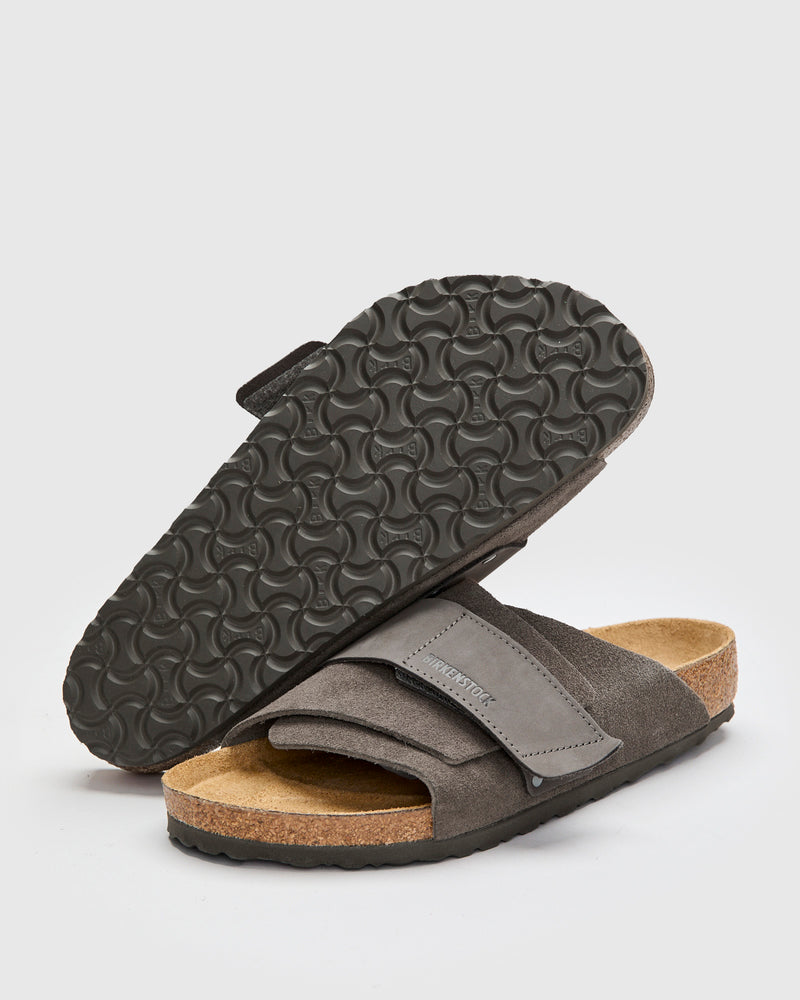 Kyoto Sandal in Concrete Grey Suede