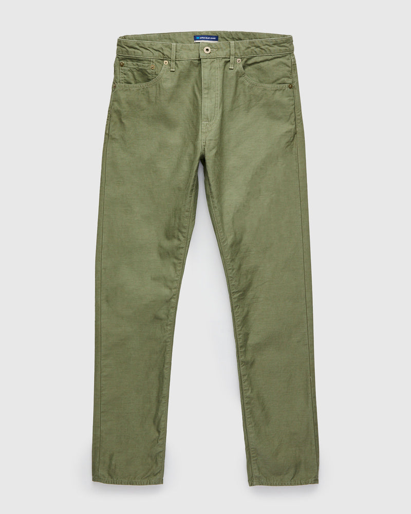 JBPT1310 Olive Satin Five Pocket Pant - Straight Tapered Fit