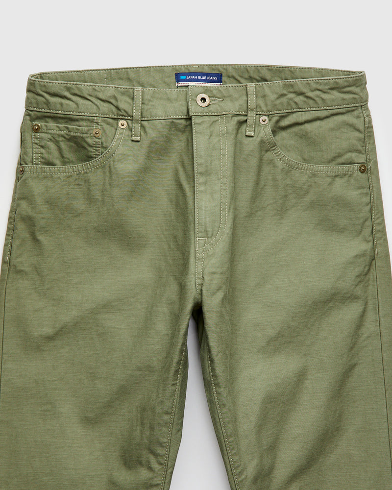 JBPT1310 Olive Satin Five Pocket Pant - Straight Tapered Fit