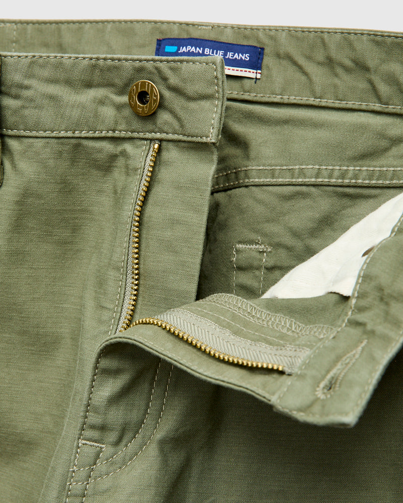 JBPT1310 Olive Satin Five Pocket Pant - Straight Tapered Fit