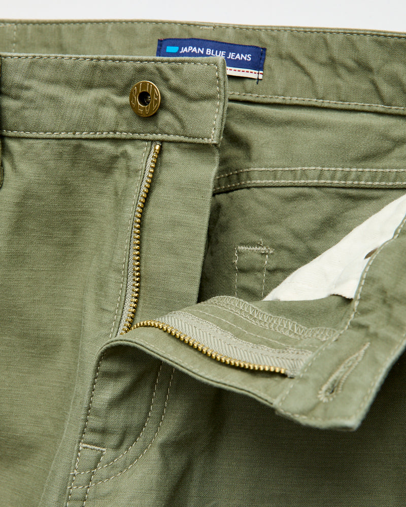 JBPT1410 Olive Satin Five Pocket Pant - Classic Straight Fit