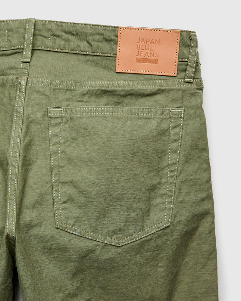 JBPT1310 Olive Satin Five Pocket Pant - Straight Tapered Fit