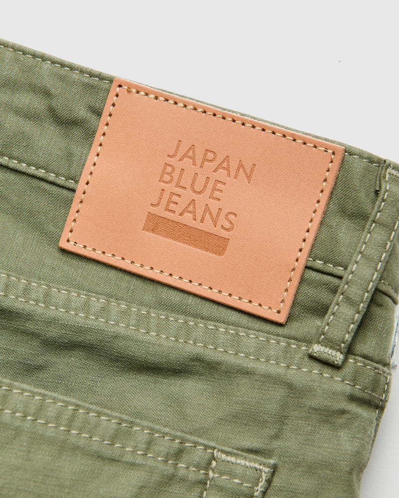 JBPT1310 Olive Satin Five Pocket Pant - Straight Tapered Fit