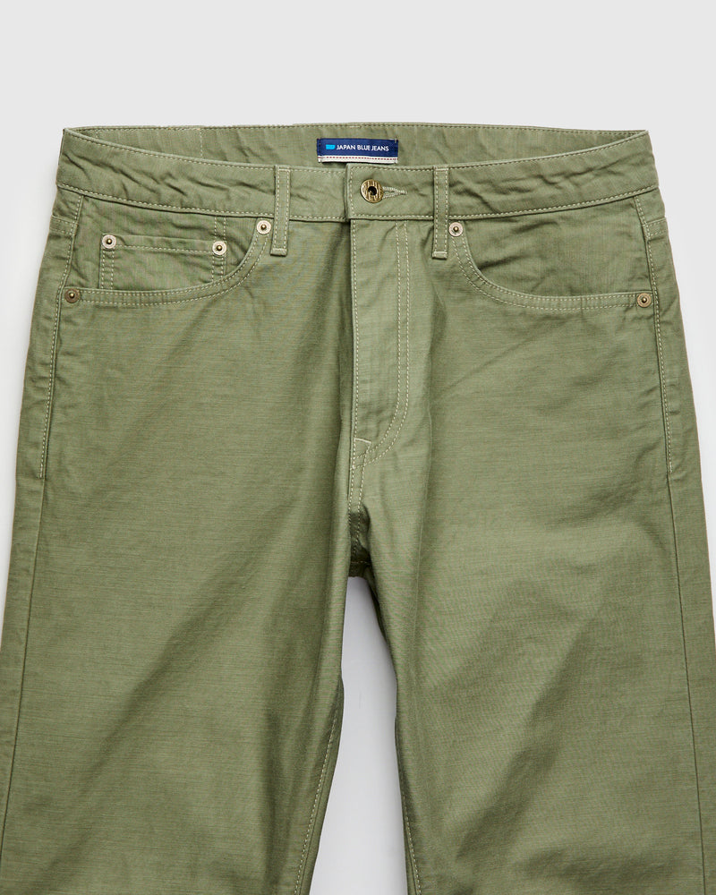 JBPT1410 Olive Satin Five Pocket Pant - Classic Straight Fit