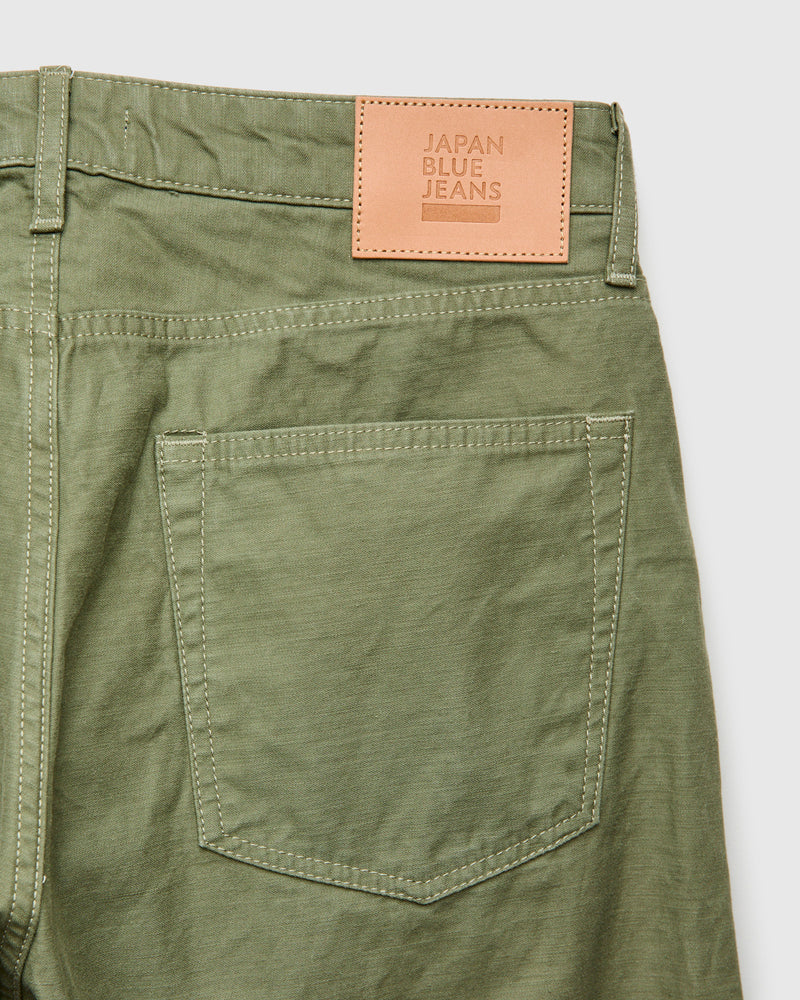 JBPT1410 Olive Satin Five Pocket Pant - Classic Straight Fit