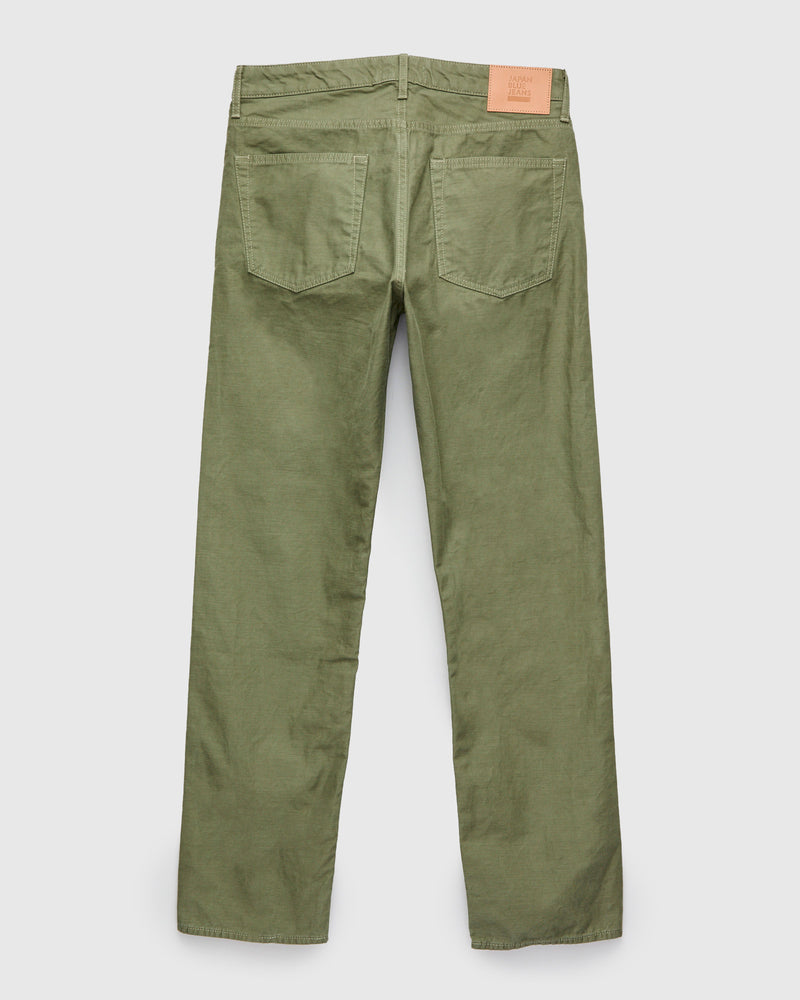 JBPT1410 Olive Satin Five Pocket Pant - Classic Straight Fit