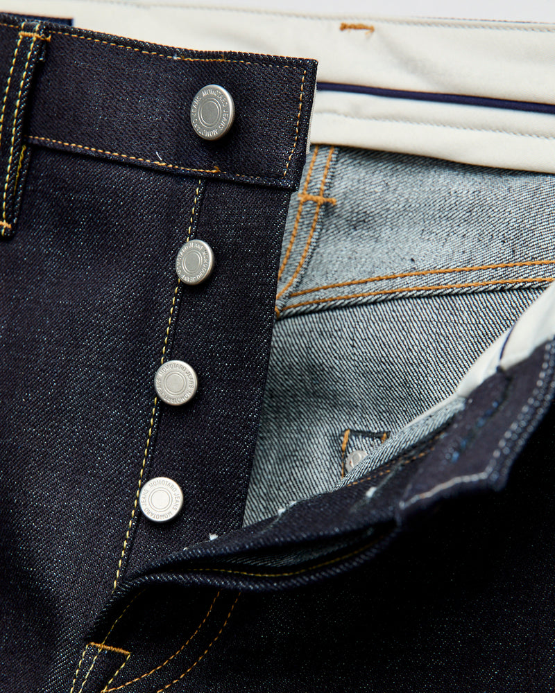 MMJB0400 "Standard" 14.7oz Indigo Selvedge Denim - Wide Fit