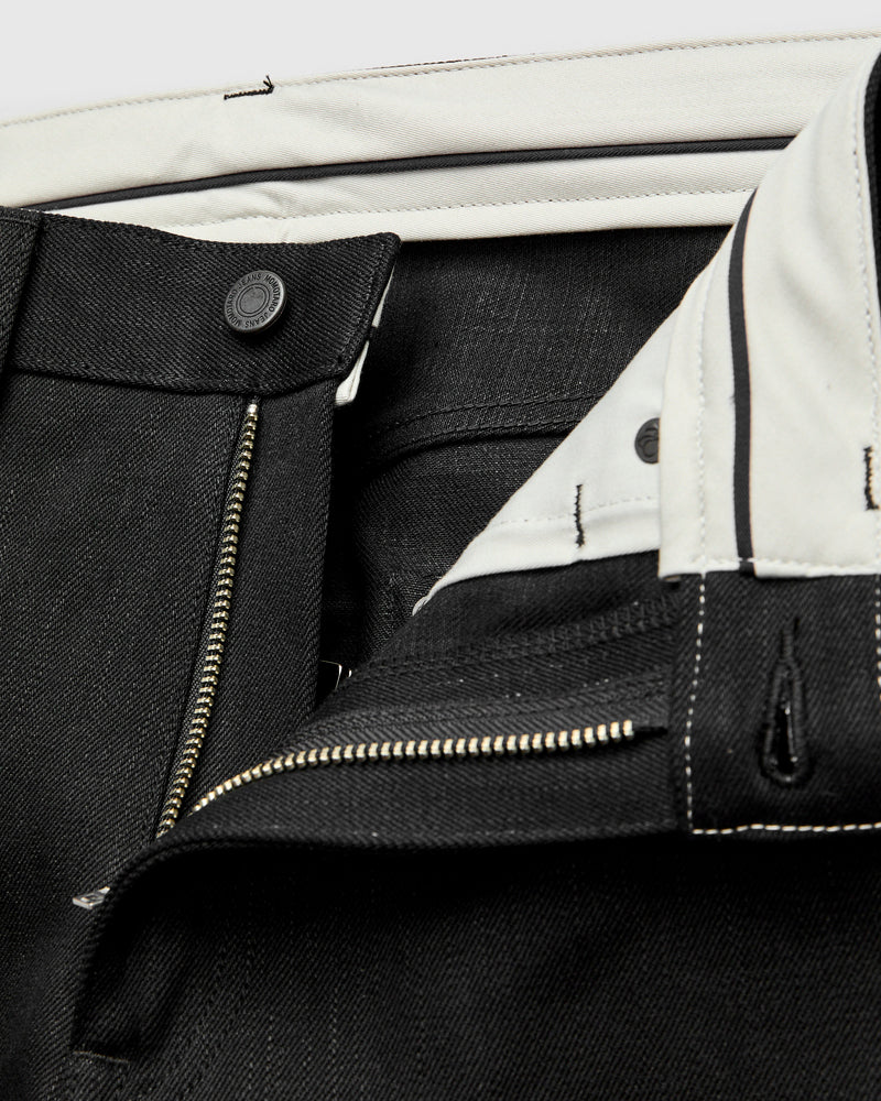 MMJZ1100 "Standard" 14.7oz Black Selvedge Denim - Straight Fit