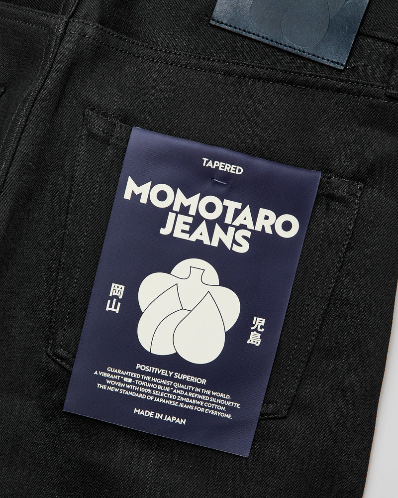 MMJZ1200 "Standard" 14.7oz Black Selvedge Denim - Tapered Fit