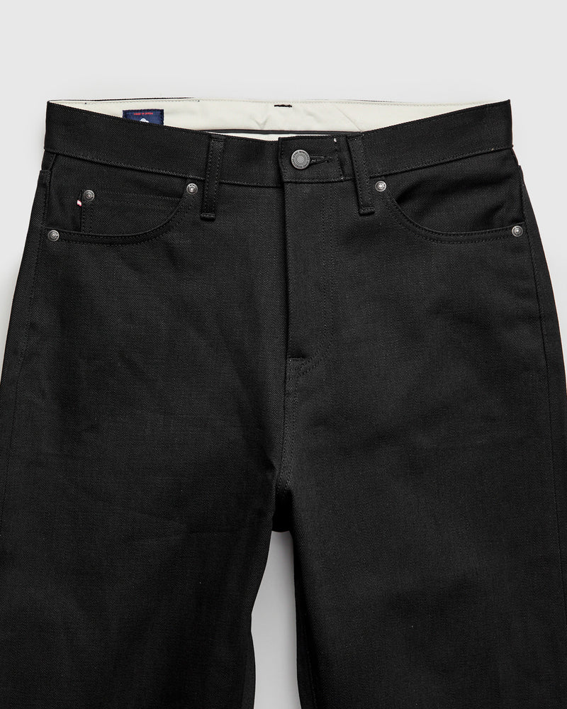 MMJZ1400 "Standard" 14.7oz Black Selvedge Denim - Wide Fit