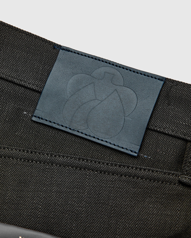 MMJZ1400 "Standard" 14.7oz Black Selvedge Denim - Wide Fit