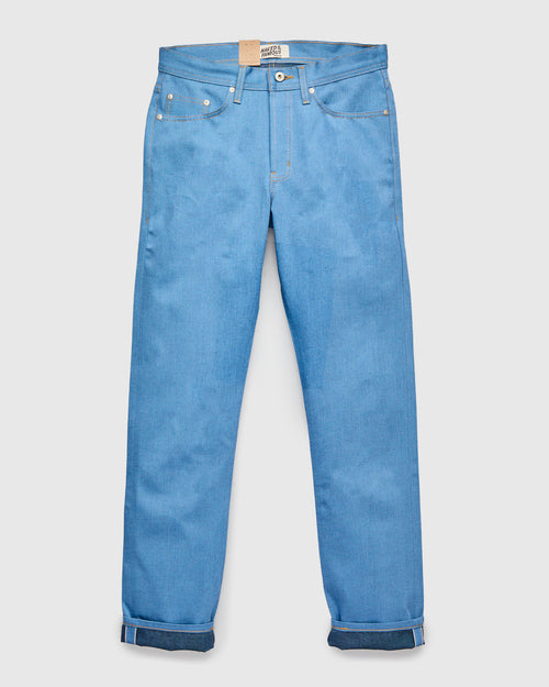 "Night Sky" 11oz Pale Indigo Selvedge Denim - Weird Guy Fit
