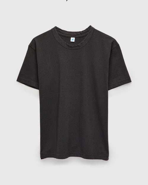 "Moonrock" Jersey Slub T-Shirt in Charcoal Grey