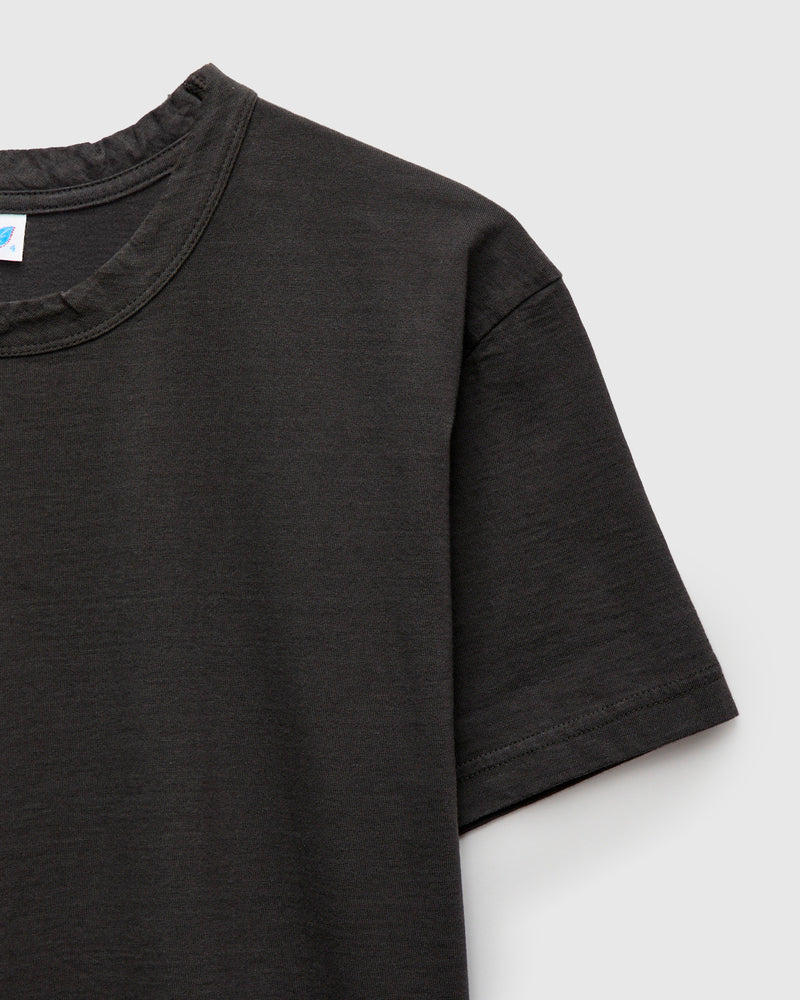 "Moonrock" Jersey Slub T-Shirt in Charcoal Grey