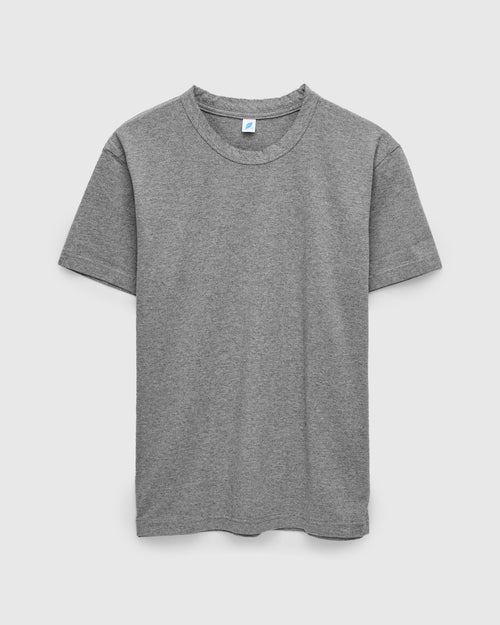 "Moonrock" Jersey Slub T-Shirt in Heather Grey
