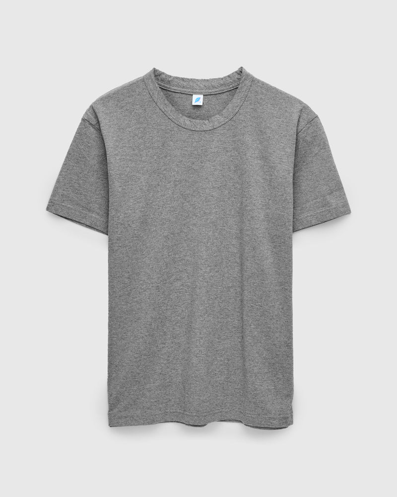 "Moonrock" Jersey Slub T-Shirt in Heather Grey