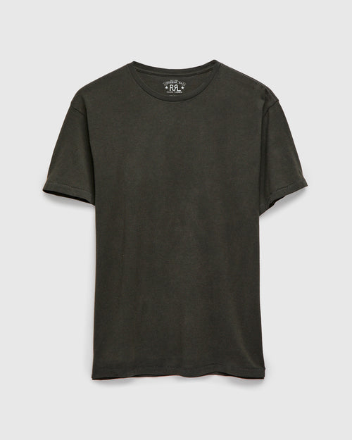 Vintage Knit T-Shirt in Faded Black