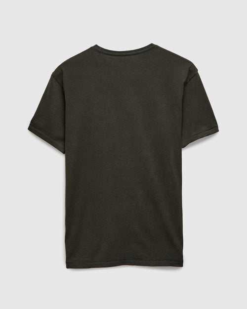 Vintage Knit T-Shirt in Faded Black