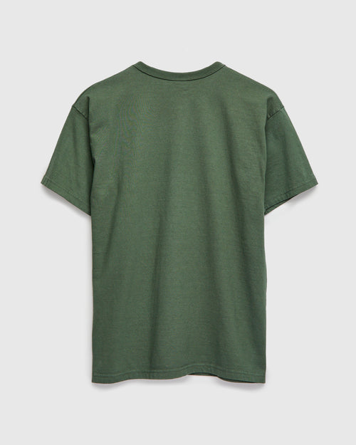Heavyweight Solid T-Shirt in Moss Green